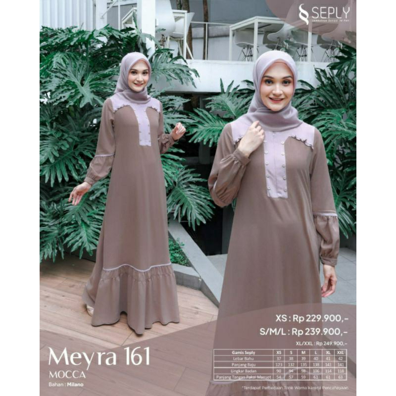 GAMIS MEYRA 161/MOCCA, GREY/GAMIS DAILY/GAMIS SANTAI/GAMIS OOTD