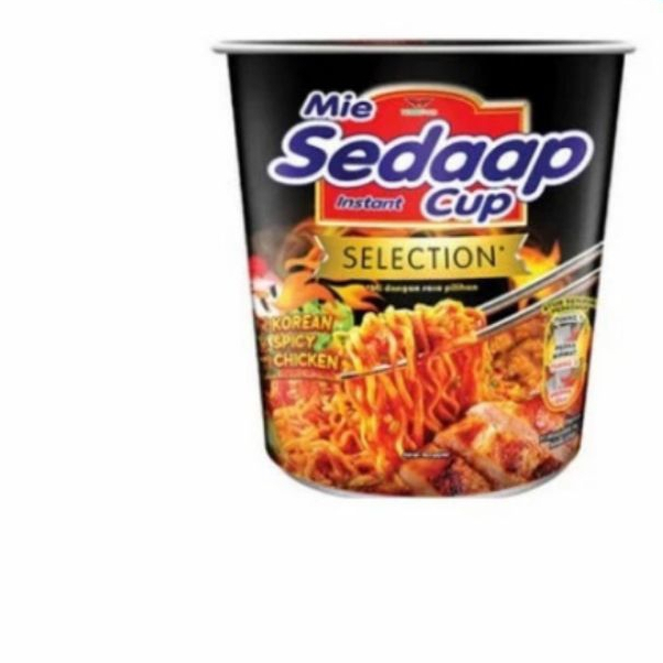 Sedaap Mie Instant Cup Rasa Korea Spicy Chicken 81g
