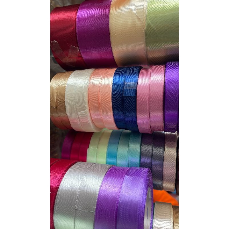 

Pita Satin/Satin 1inch/Satin 1/2inch/Satin 3/4inch/Pita Satin Warna Warni/Pita Satin Roll/Pita Jepang/Pita Hias