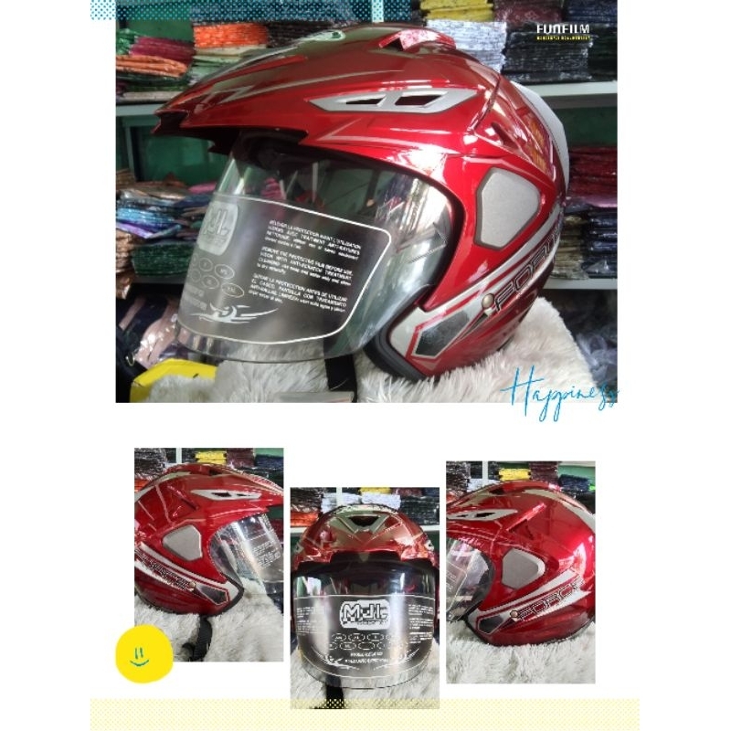 Helm Force Original Double Visor Tech SNI Free Hadiah