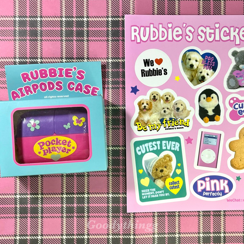 [NO RESTOCK] Rubbies Room Pocket Player + Sticker - Airpods Case GEN 3