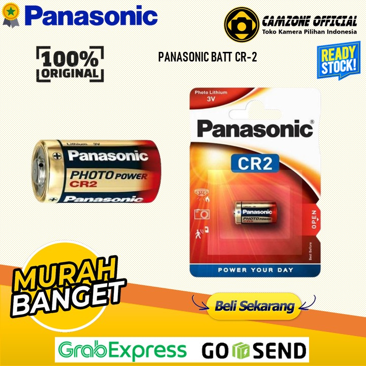 Battery Panasonic CR2 CR-2 Baterai Lithium