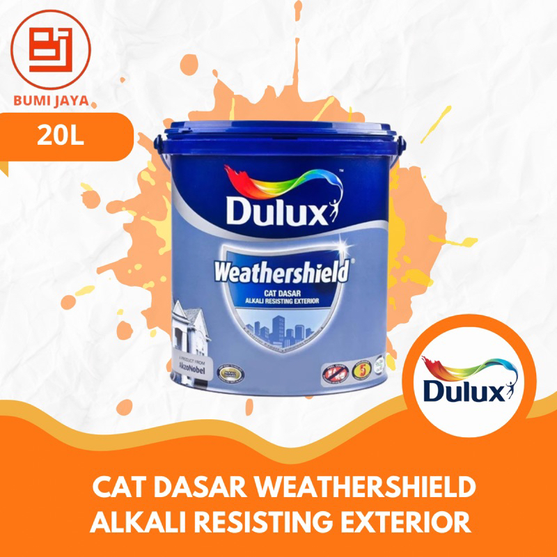 Cat dasar dulux weathershield alkali resisting exterior 20 ltr