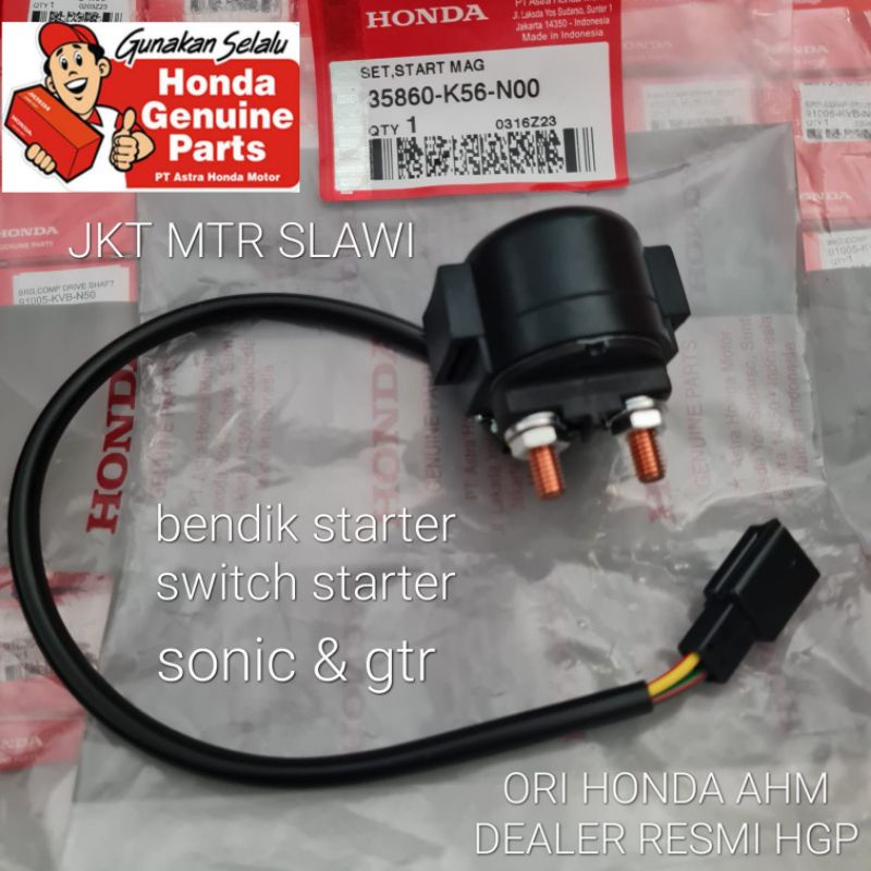 35860-K56-N00 Bendik stater,switch starter, set starter mag sonic supra gtr cb 150 r led ori AHM