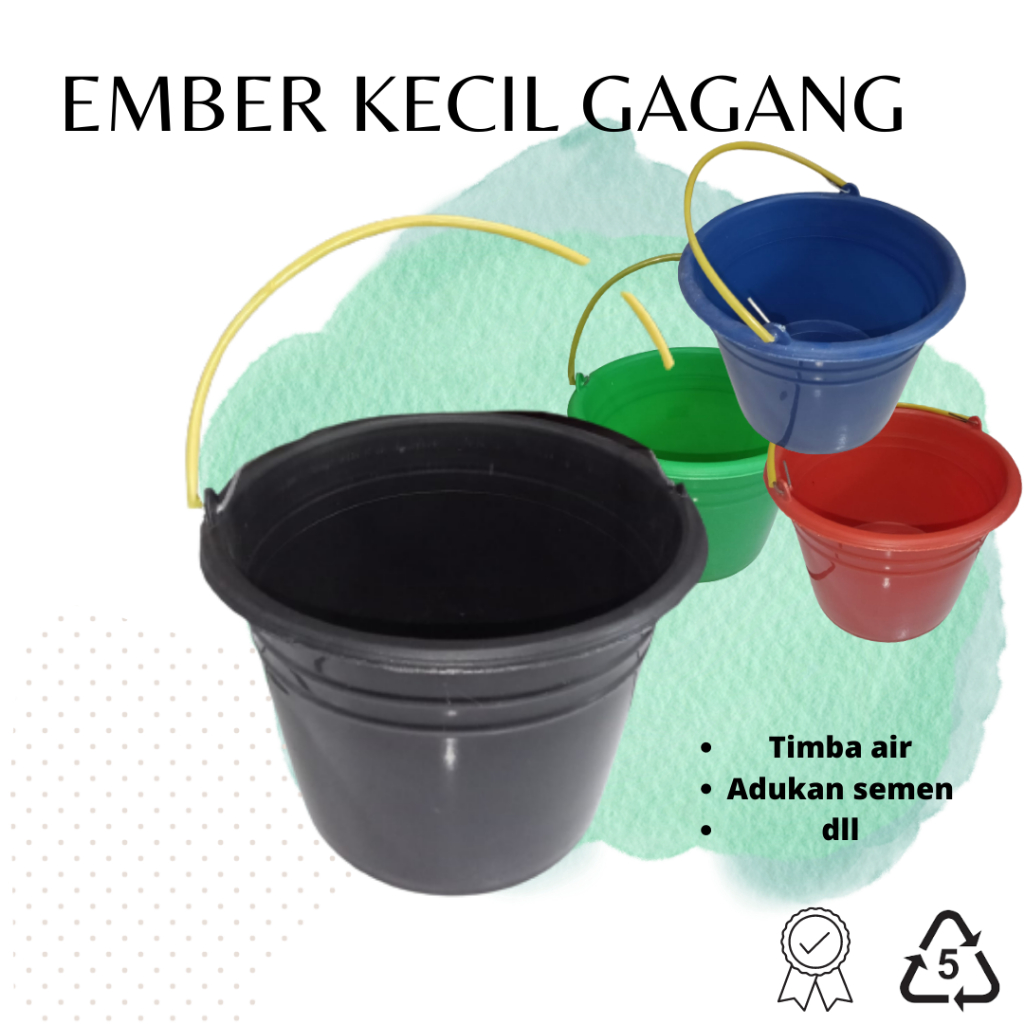 EMBER WARNA GAGANG KECIL PLASTIK RI GROSIR