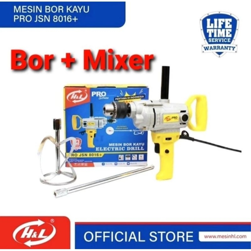 Mesin Bor Mixer Pengaduk JSN 8016
