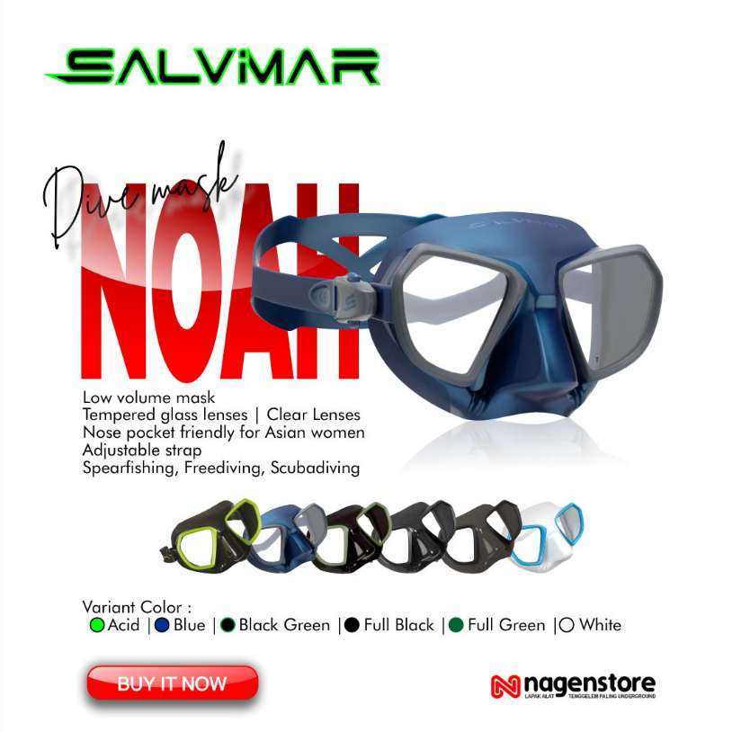 Mask Freedive Salvimar NOAH Black