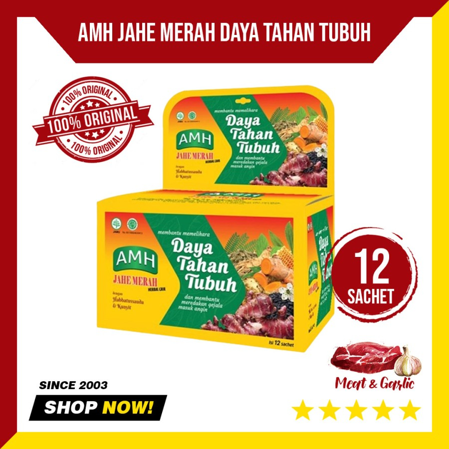 

AMH Jahe Merah Daya Tahan Tubuh - 12 Sachet