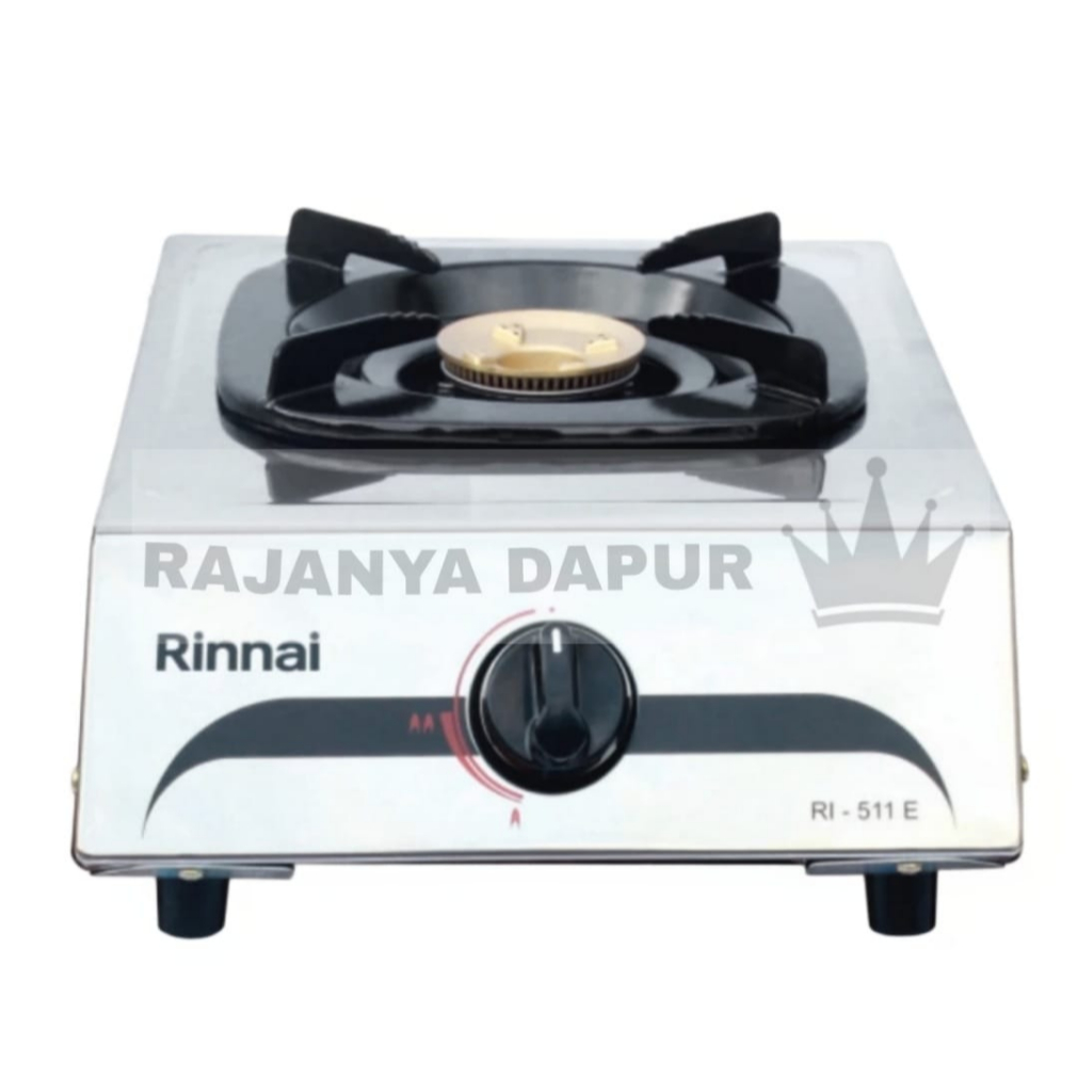 RINNAI RI-511E - KOMPOR GAS 1 TUNGKU - RI511E - kompor 1 mata rinnai - kompor 1 tungku rinnai STAINL