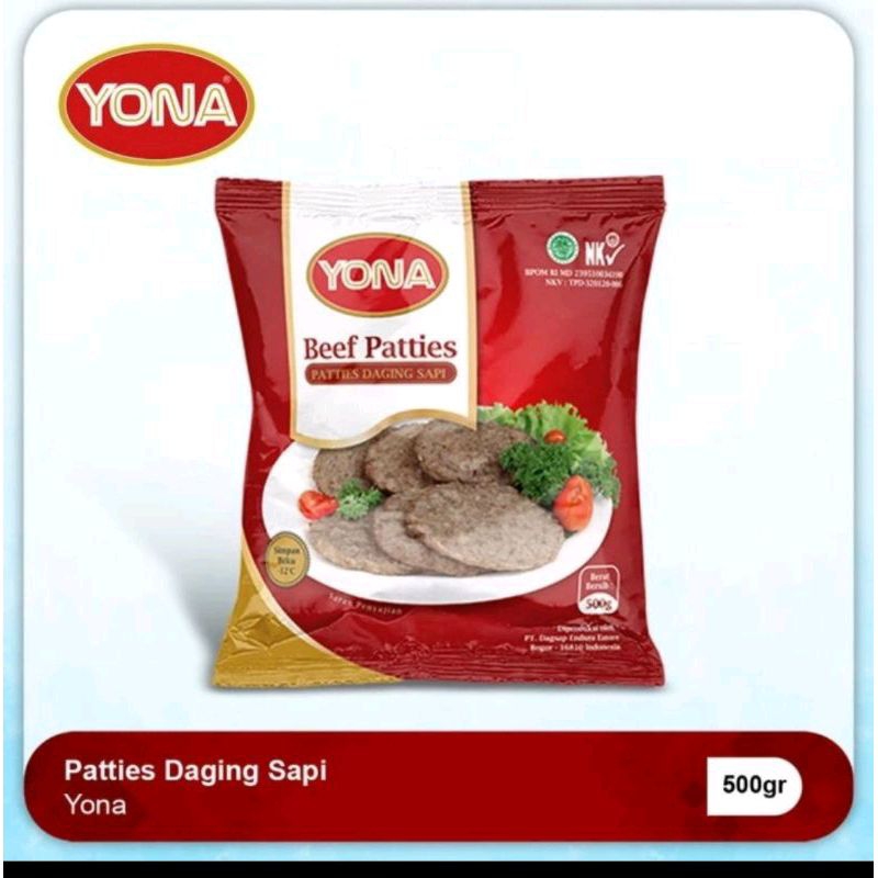 

YONA BEEF PATTIES 500 GR