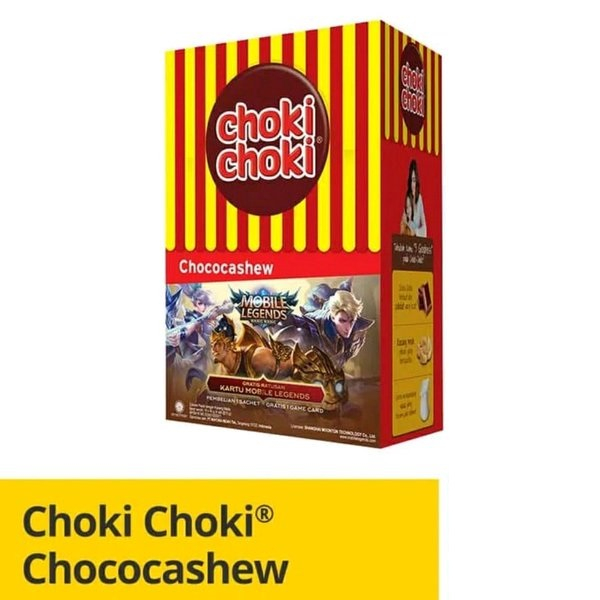 

{ 1 Box Isi 20pcs } Choki Choki Chococashew Coklat Pasta 180gr