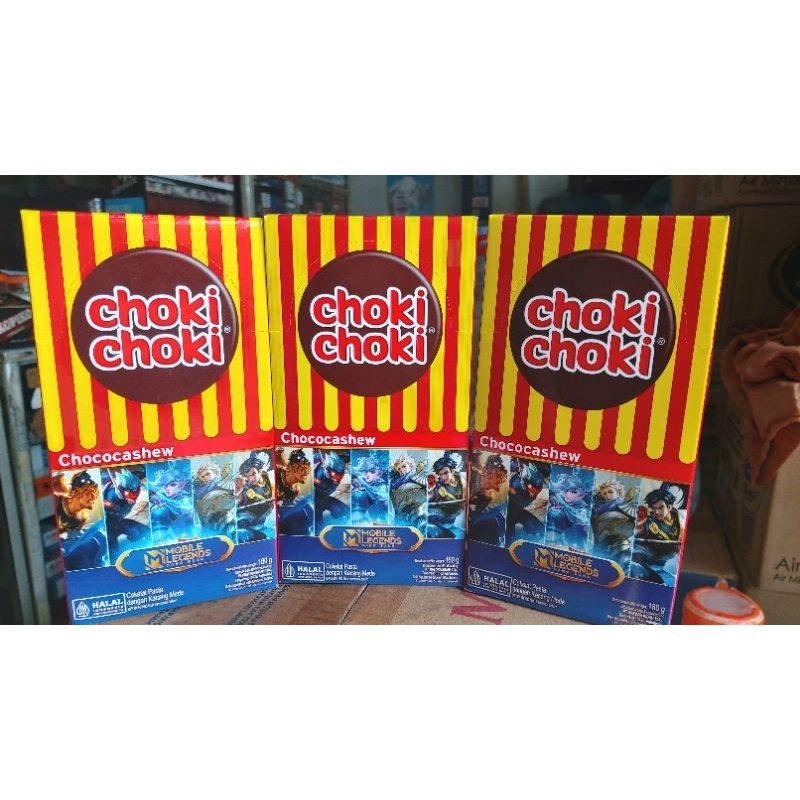 

{ 1 Box Isi 20pcs } Choki Choki Chococashew 180gr Coklat Pasta dengan Kacang Mede