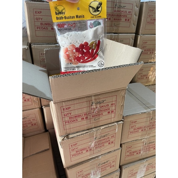

HS garam rujak / garam penyedap buah /Bumbu Buah Pedas Manis Cap Elang / pedas