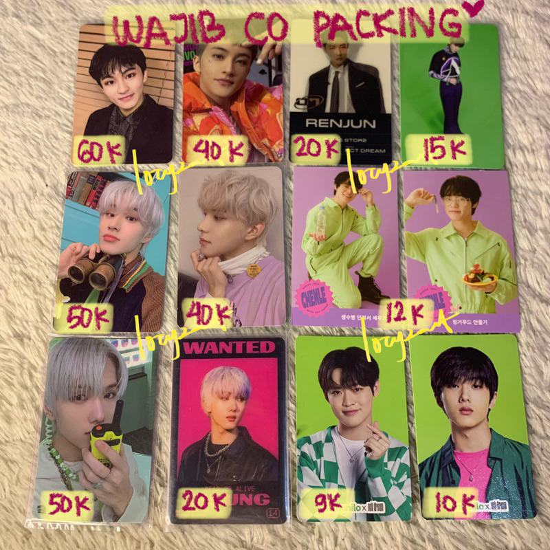 [WAJIB CO PACKING] OFFICIAL PHOTOCARD PC NCT 127 DREAM MARK REGULAR GLITCH STRATCH MODE JISUNG LENTI