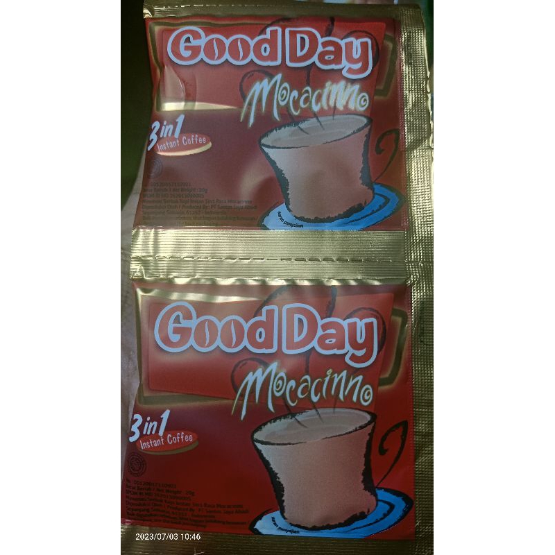 

Kopi Good Day Mocacino / Coline Coffee isi 10sachet