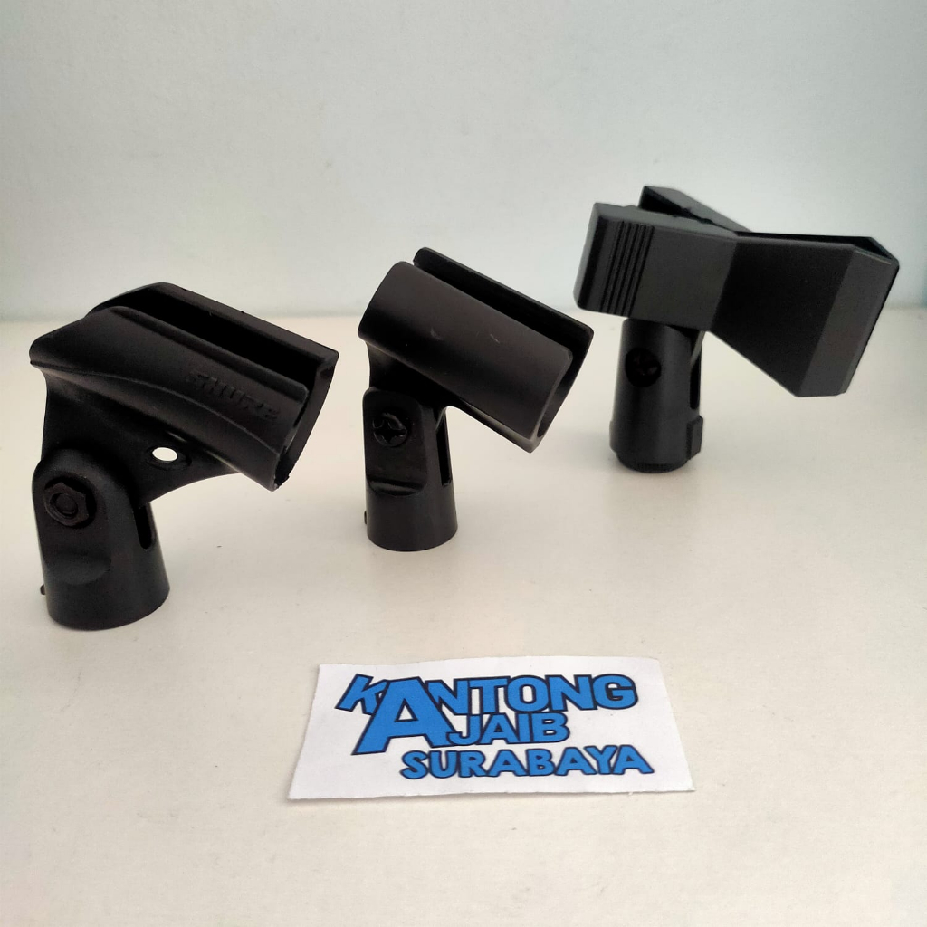 Jepit Mic Shure Holder Mic Tatakan Mic Stand Microphone Penyangga Mic Holder Stand Mic