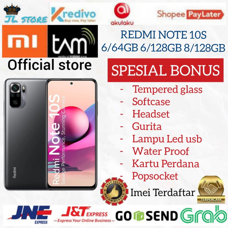 XIAOMI NOTE 10S RAM 8/128GB 6/128GB GARANSI RESMI XIAOMI INDONESIA