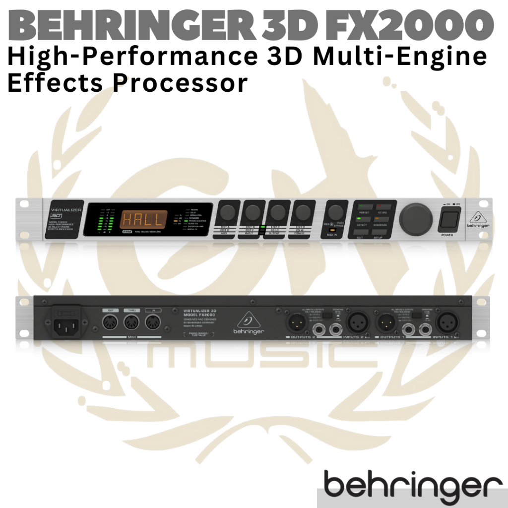 BEHRINGER VIRTUALIZER 3D FX2000 Multi Engine Effects | Efek Vocal Vokal