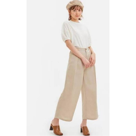 [PROMO]  GU LINEN WIDE PANTS