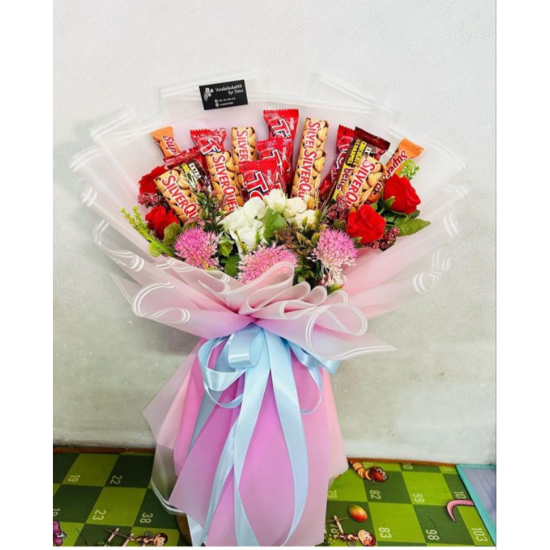 

buket coklat silverqueen