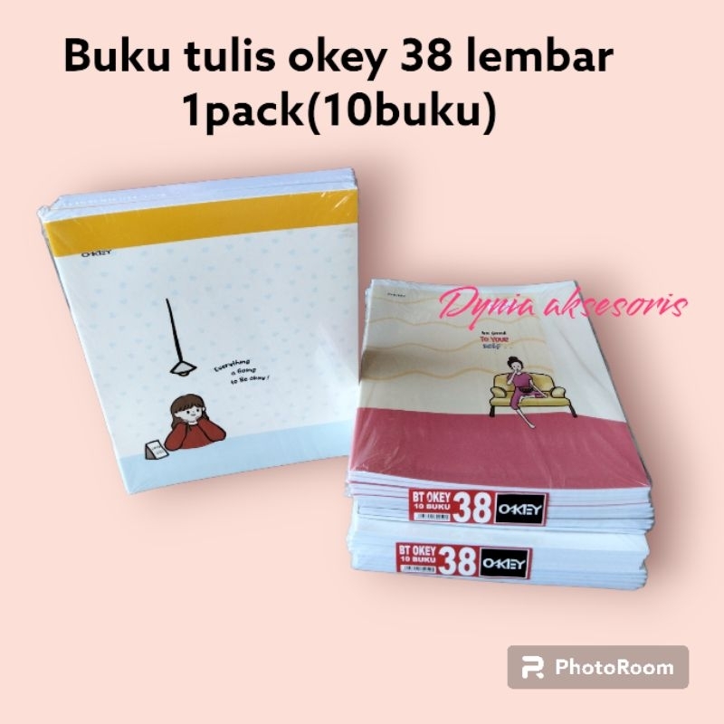 

Buku tulis OKEY 38 Lembar pack 10 pcs buku murah Original tebal perlengkapan sekolah termurah