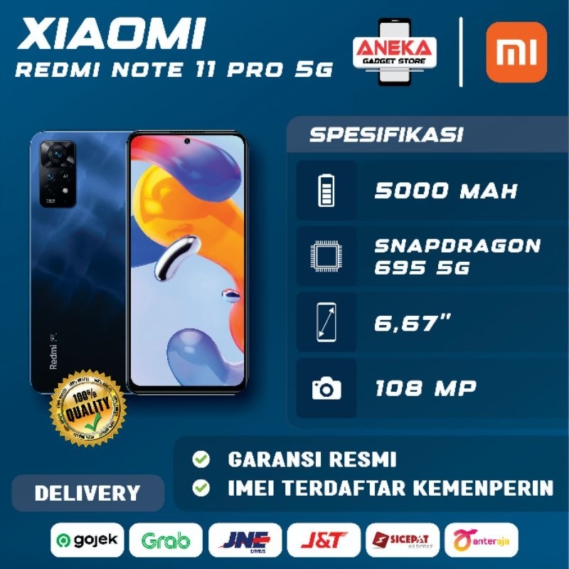 Redmi Note 11 Pro 5G 8GB/128GB Garansi Resmi Xiaomi