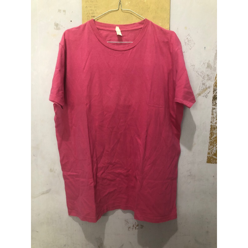 preloved kaos oversized pink