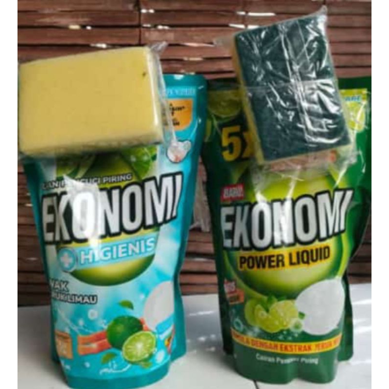 SABUN EKONOMI CUCI PIRING 650ML FREE SPONS