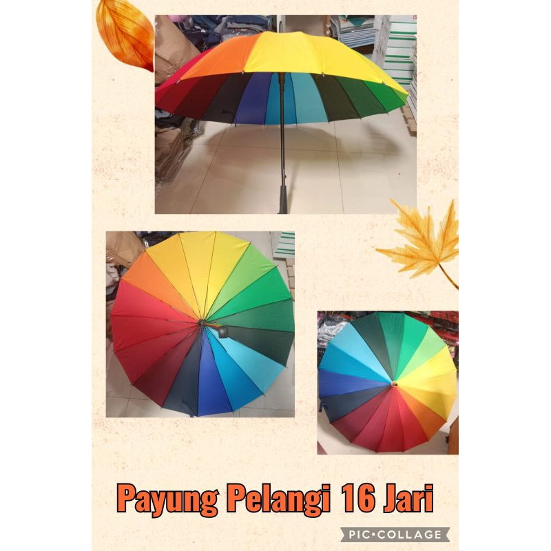 Payung Pelangi 16 Jari