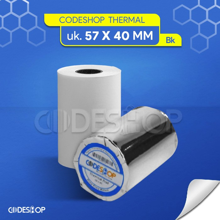 

Kertas Thermal 57x40 mm Printer Kasir Bluetooth Epson Peripage Panda