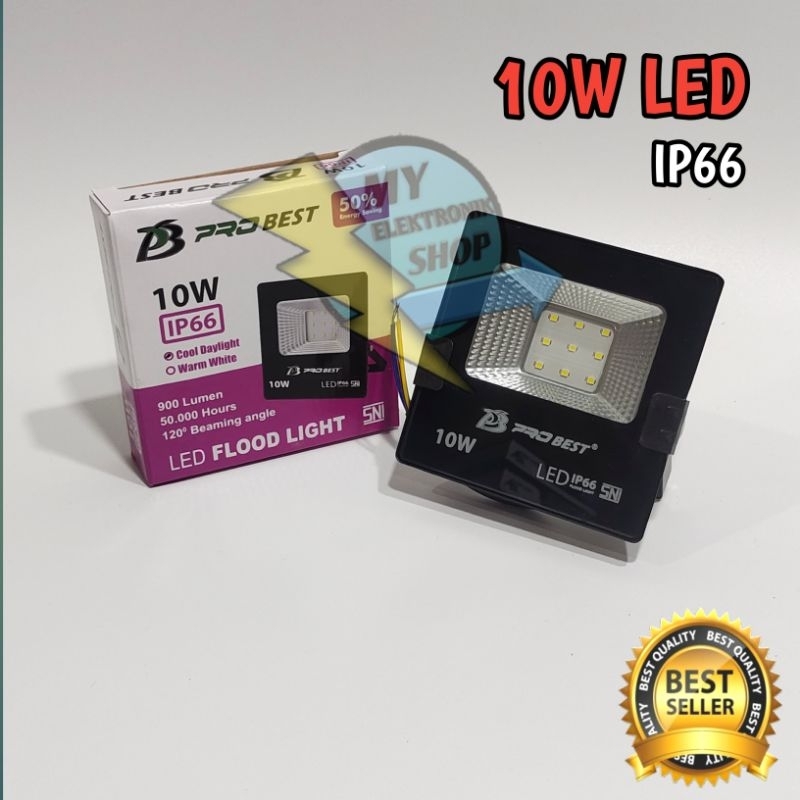 Lampu sorot AC LED 10W IP66 PROBEST Lampu Tembak AC 10Watt Lampu sorot outdoor 10 W Lampu LED 10 Wat