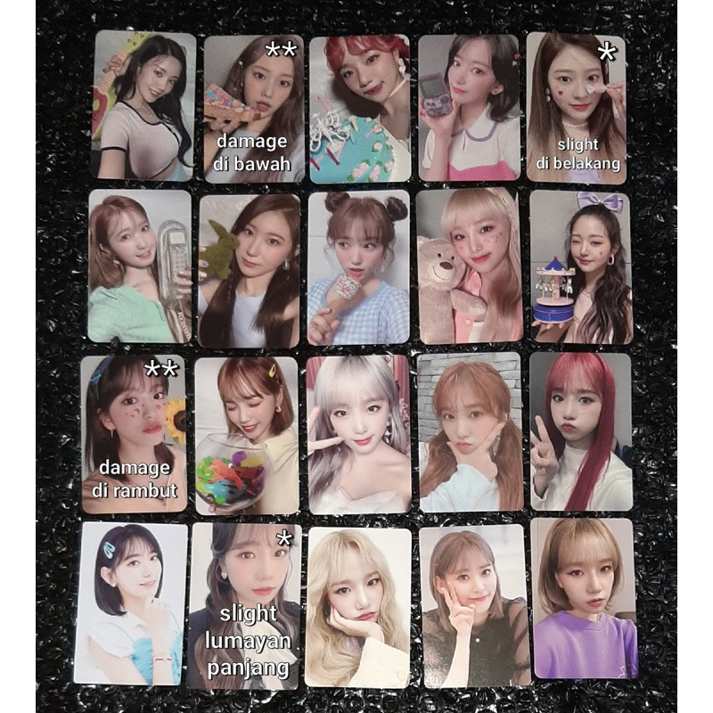 PC PHOTOCARD IZONE IZ*ONE EUNBI HYEWON YURI SAKURA MINJU HITOMI CHAEYEON NAKO YENA WONYOUNG YUJIN CH