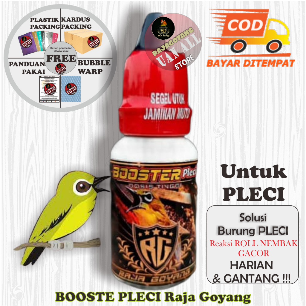 BOOSTER Pleci Rajagoyang DOSIS TINGGI penggacor Pleci MANIA vitamin penggacor Burung Pleci Vitamin B