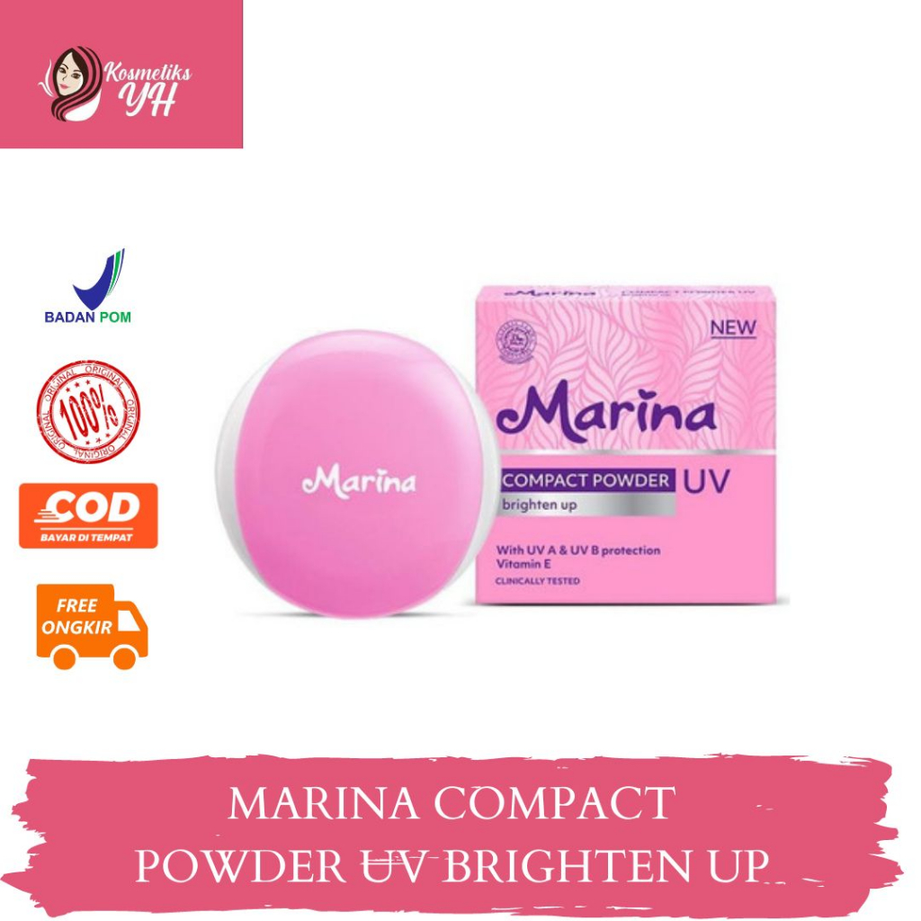 MARINA COMPACT POWDER UV PROTECTION ATAU BEDAK MARINA DAN BEDAK MARINA PADAT DAN BEDAK PADAT MARINA