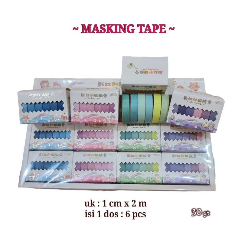 

Masking Tape Polos Warna Warni