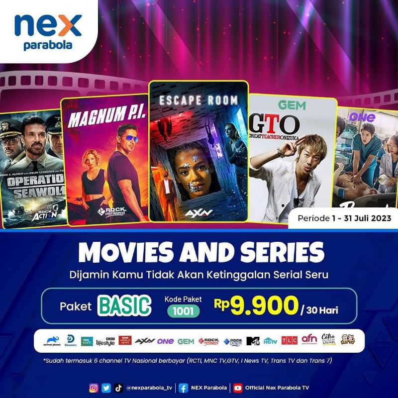 Paket Receiver TV Nex Parabola Basic