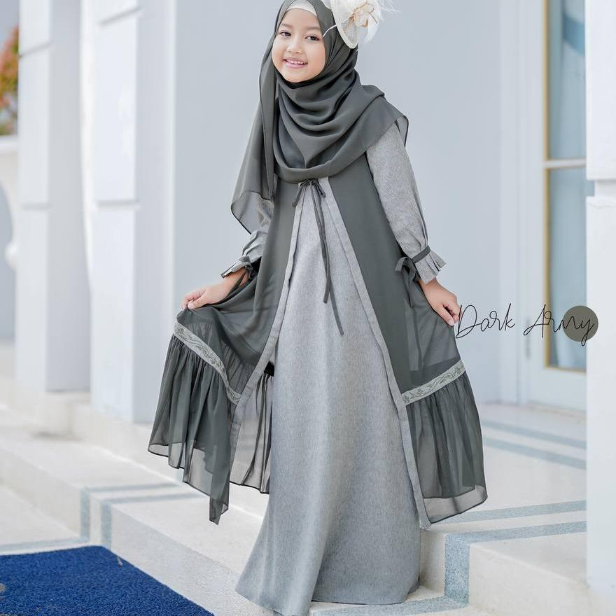 MAWADDAH DRESS by NARARYA/Pakaian Muslim Anak Perempuan/Dress Anak/Gamis Anak