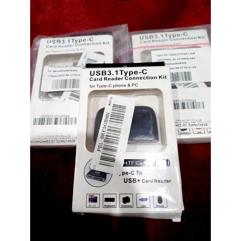 Multifungsi Card Reader USB3.1 Type-C Electronic Component Portable