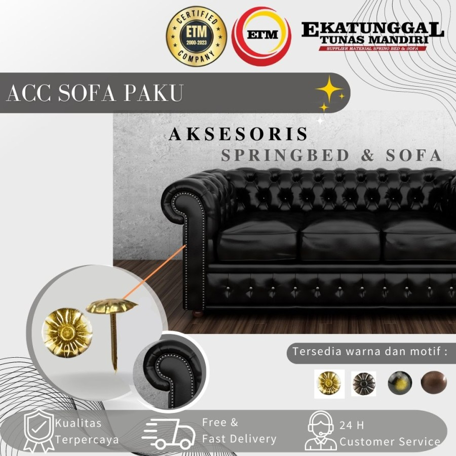 Paku Sofa Springbed Payung Antik Hiasan Paku Payung Sofa Hias