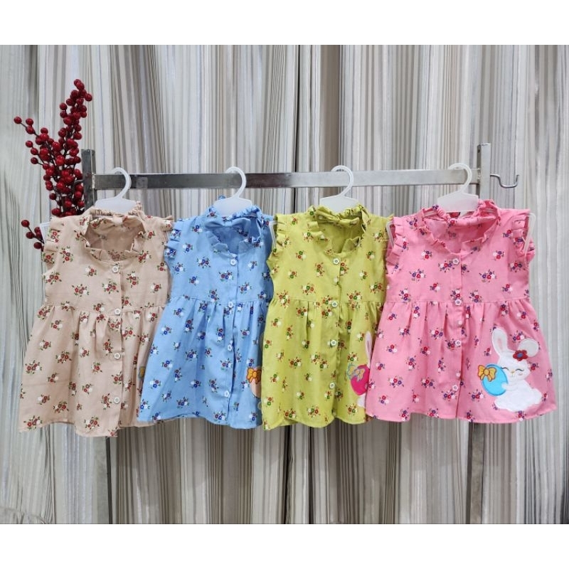 baju bayi perempuan Dress crinkle baby girl