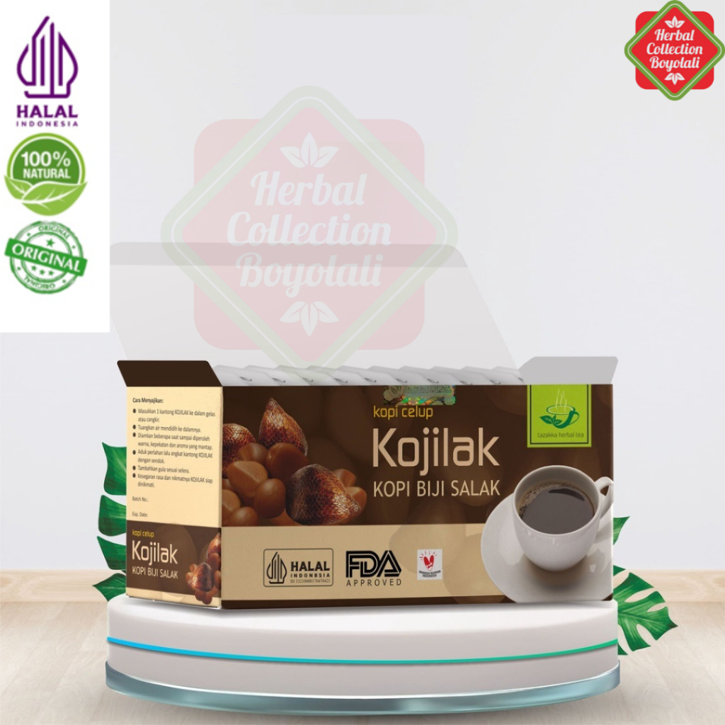 

Kojilak Kopi Biji Salak Herbal Tazakka Isi 20 Kantung Celup Minuman Kesehatan Obat Asam Urat dan Rematik Halal