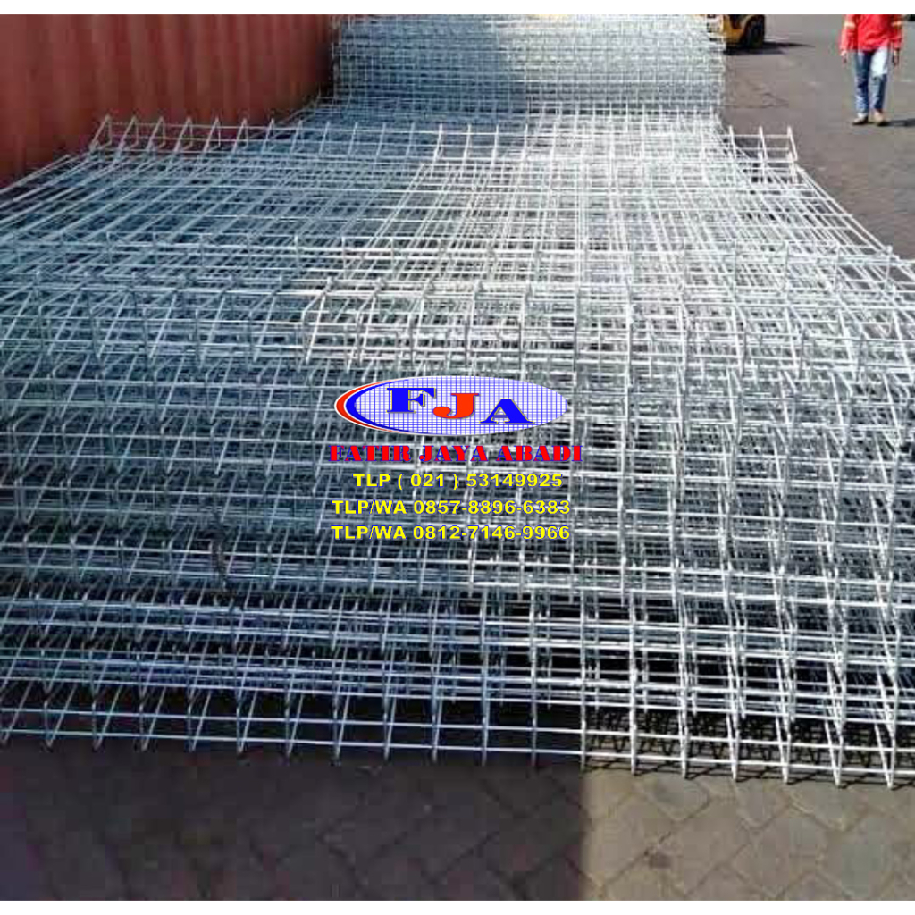 Pagar brc T 175 cm L 240 cm Dia 8 mm Hot dip galvanis