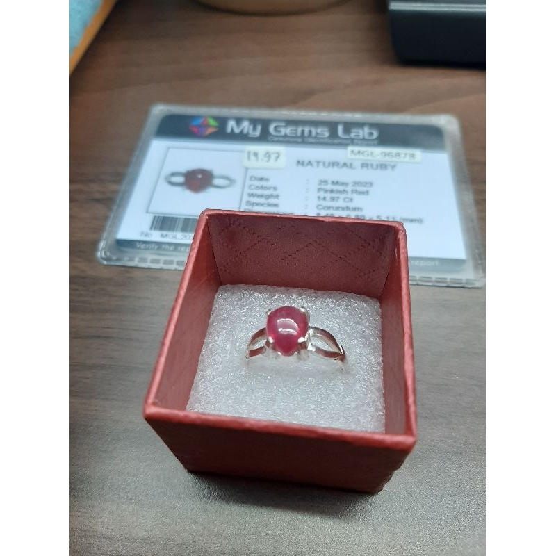 Ruby pinkish red Mozambique