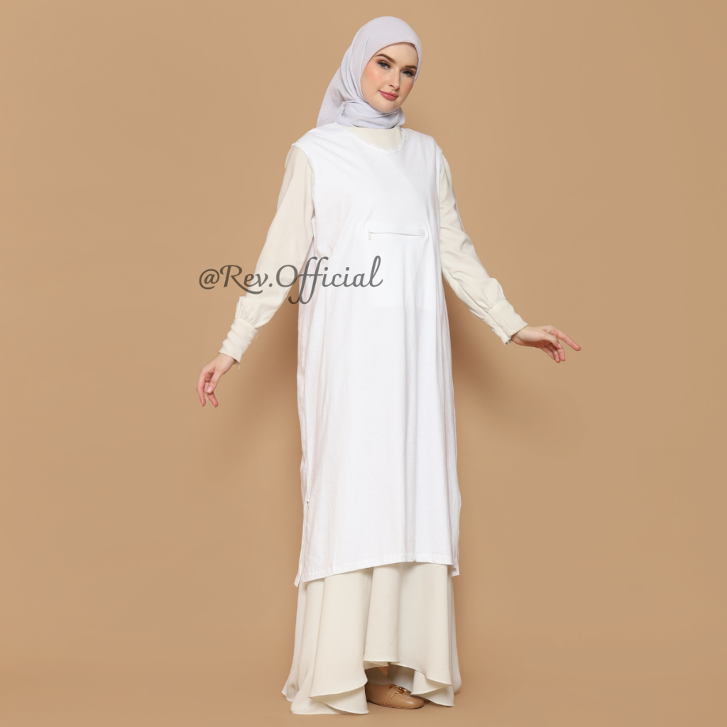 Singlet Gamis Wanita Dalaman Gamis Berkantong Depan