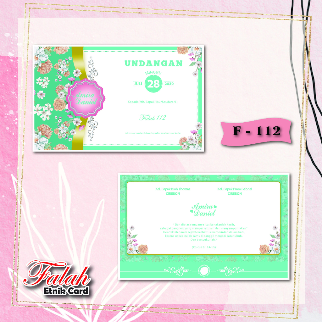 Blangko Undangan Pernikahan Falah   112 | vistaundangan
