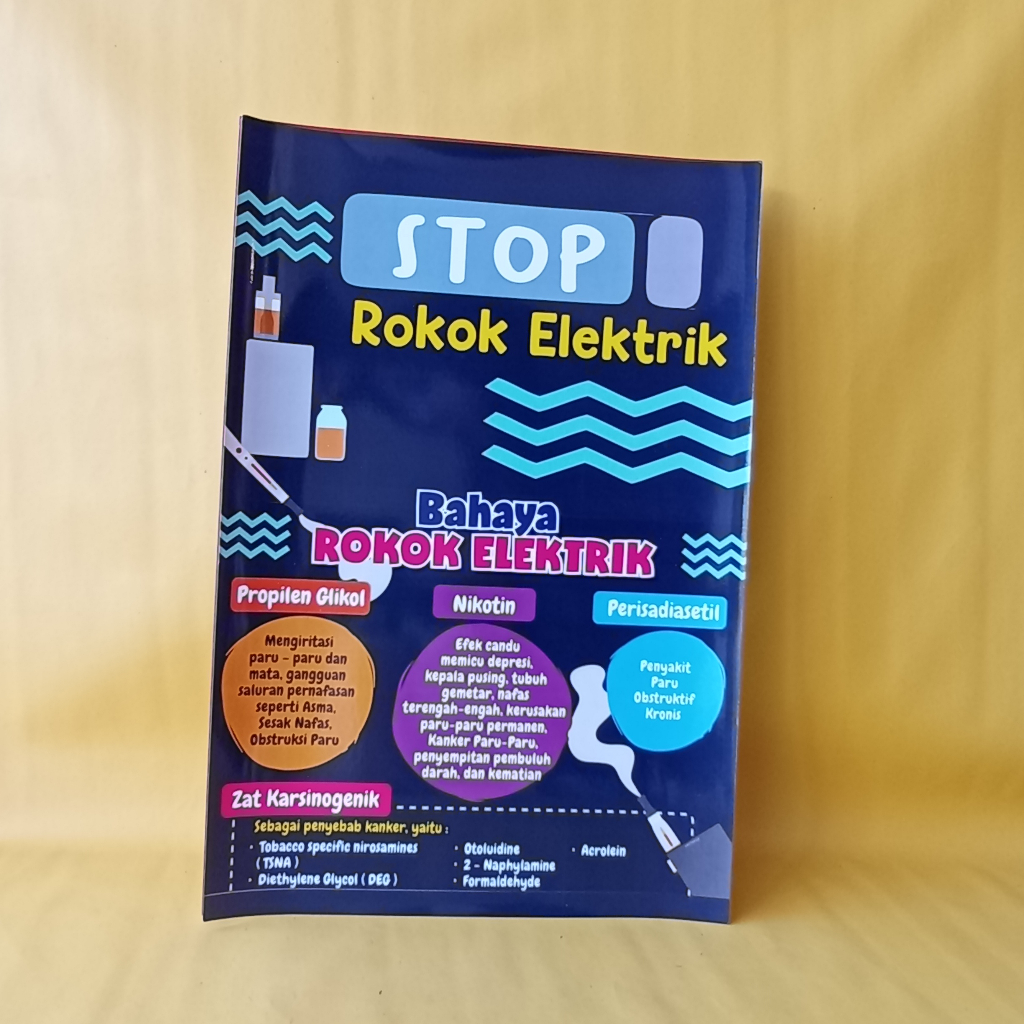 Poster Dilarang Merokok | Poster Stop Rokok Elektrik | Bahaya Rokok Elektrik | Poster Larangan Merok