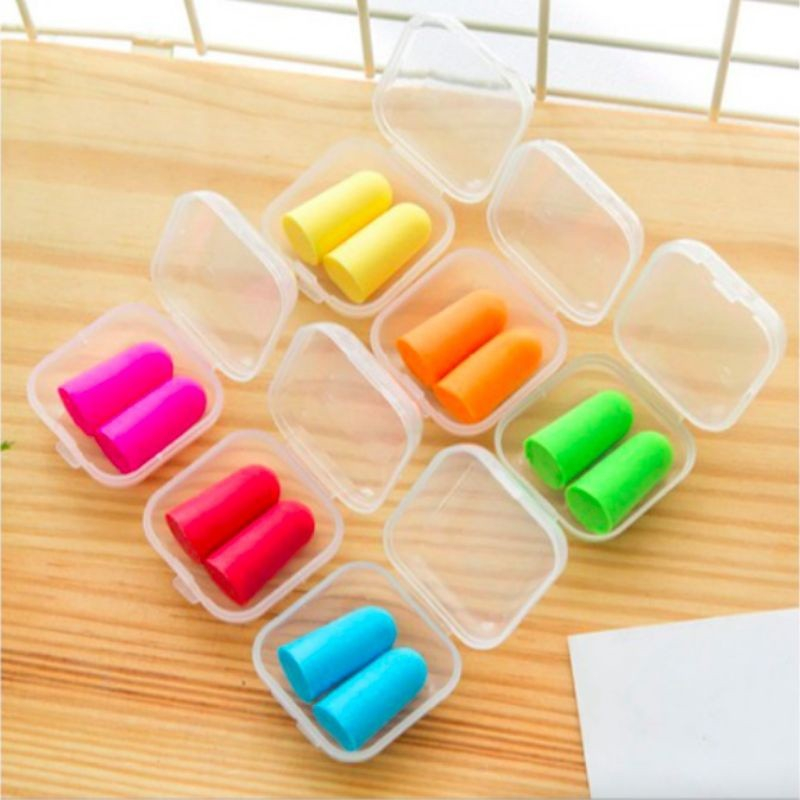 Earplug Penutup Telinga Penyumbat Telinga Sumbat  - Busa + Case - Tutup Telinga Penutup Telinga Earp