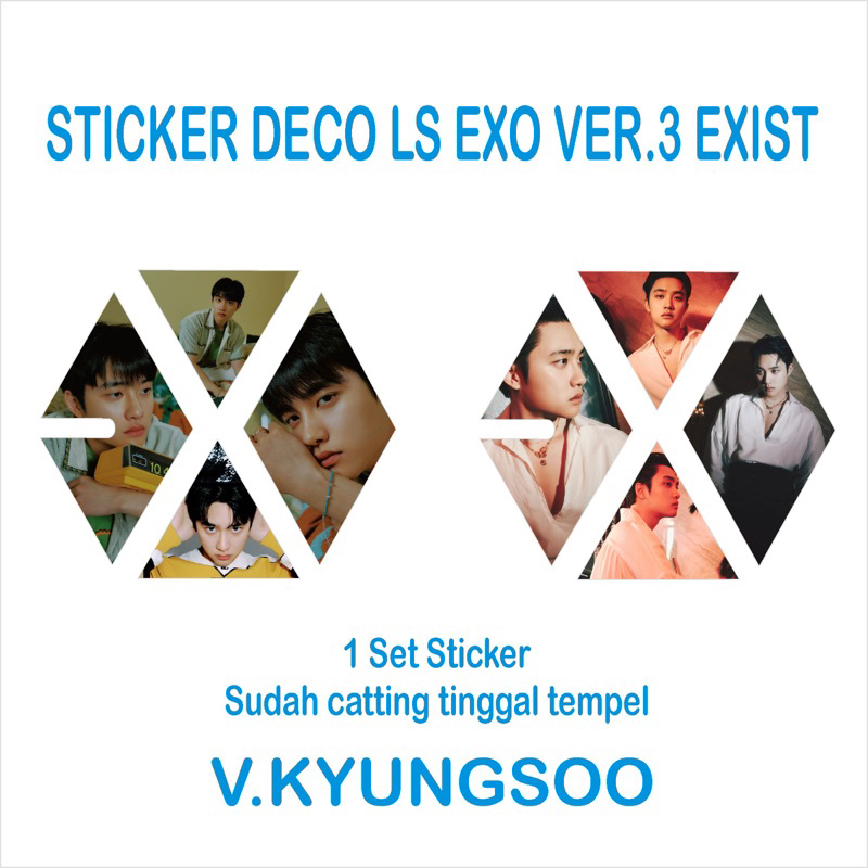[Bisa COD] Deco Sticker Lightstick EXO Version 3
