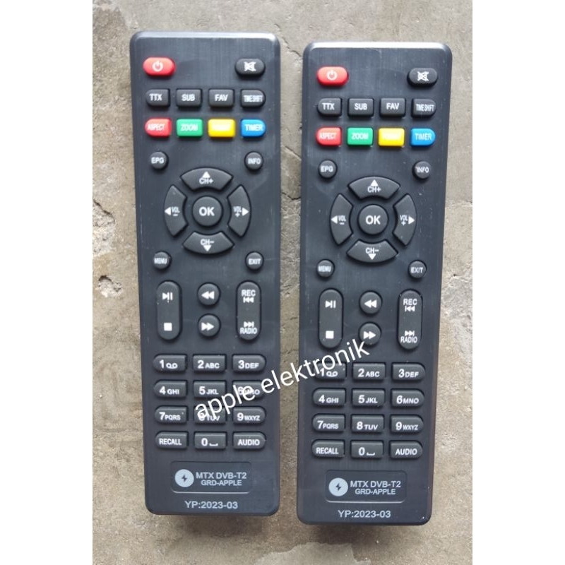 Remote STB/Remote set top box matrix(apple merah&apple burger)