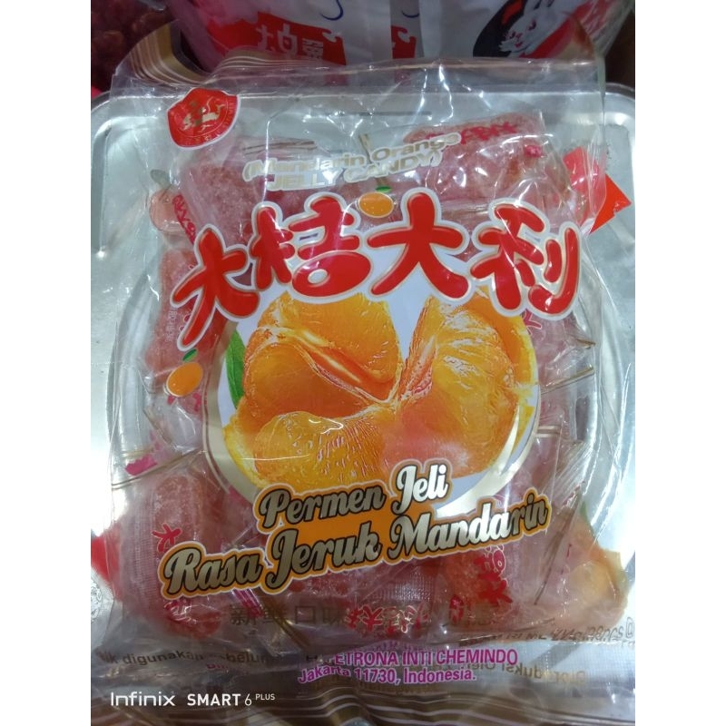 

PERMEN JELI RASA JERUK MANDARIN / ORANGE JELLY CANDY 400GRAM